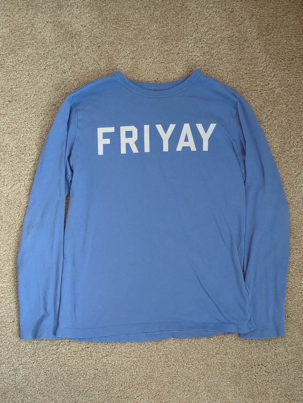 Crewcuts Light Blue 'FRIYAY' Long-Sleeve Tee